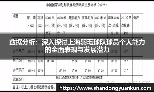 数据分析：深入探讨上海羽毛球队球员个人能力的全面表现与发展潜力