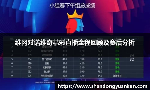 维冈对诺维奇精彩直播全程回顾及赛后分析